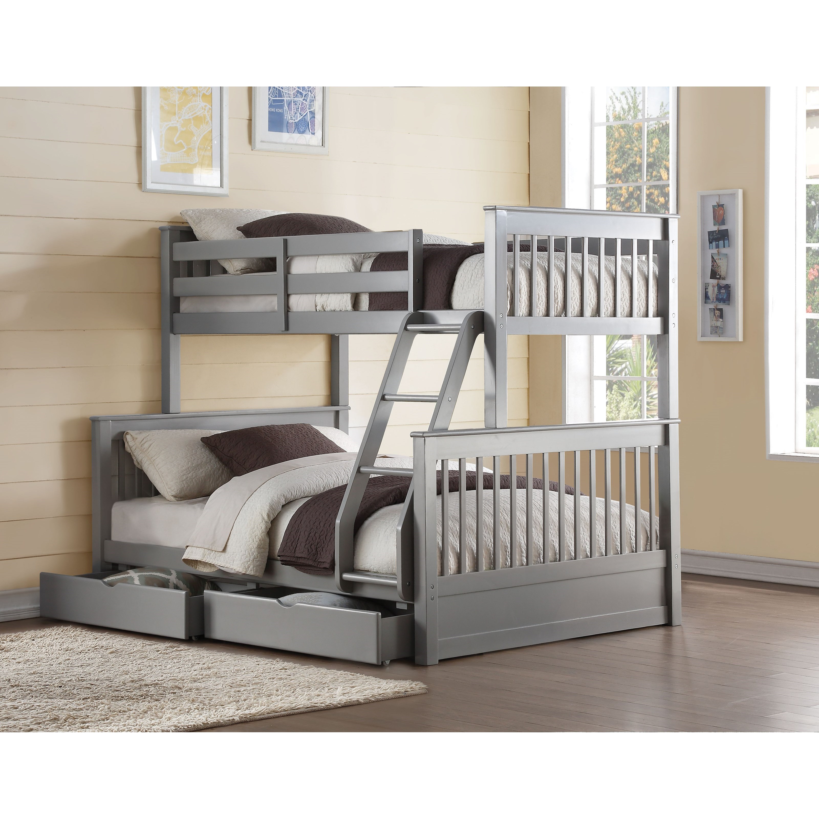 Rustic bunk beds with storage discount